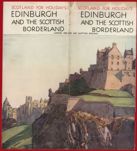 Vintage Edinburgh and Scottish Borderland Print