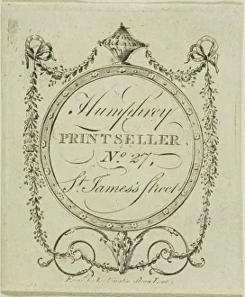 Vintage Print of Humphrey's Trade Card, St. James's Street