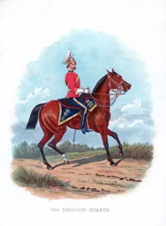 Chromolithograph Prints UK Prints: 4th Dragoon Guards, 1888