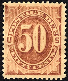1879 50c Postage Due Single Print