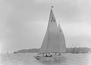 The 6 Metre class Maid Marion (K22) and Freesia (K11), 1921 The 6 Metre class Maid Marion (K22) and Freesia (K11), 1921