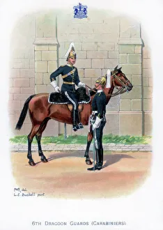 6th Dragoon Guards (Carabiniers), 1915.Artist: LE Buckell 6th Dragoon Guards (Carabiniers), 1915.Artist: LE Buckell
