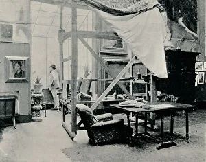 A. Besnard in his Studio Print, 1897