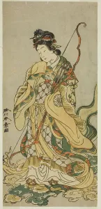 Religious Image Prints: The Actor Nakamura Noshio I as Benzaiten, Print c. 1773