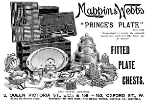 Industrial Kitchen Equipment Prints: Advertisement for Mappin & Webb, 1898. Creator: Unknown