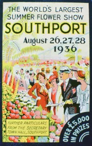 Advert for the Southport Flower Show, Lancashire, 1936 Advert for the Southport Flower Show, Lancashire, 1936