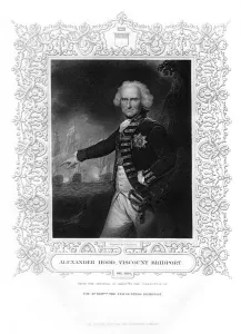 Admiral Alexander Hood, officer of the Royal Navy, 19th century.Artist: J Robinson Admiral Alexander Hood, officer of the Royal Navy, 19th century.Artist: J Robinson