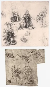 Adoration of the Child, c1483. Artist: Leonardo da Vinci Adoration of the Child, c1483. Artist: Leonardo da Vinci