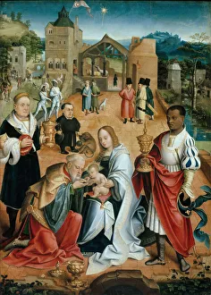 Early Netherlandish Artwork Prints: The Adoration of the Magi (Central Panel of the Triptych)