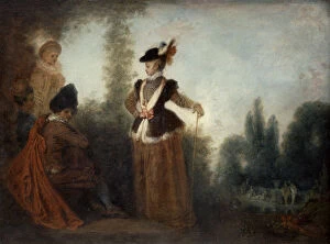 Images Dated 19th September 2005: The Adventuress, c1717. Artist: Jean-Antoine Watteau