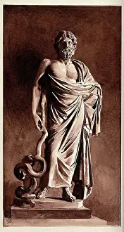 Greek Mythology Figure Prints: Aesculapius. Creator: Unknown