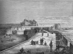 Black And White War Scenes Prints: Agra, c1880