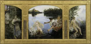 The Aino Triptych, 1891. Artist: Gallen-Kallela, Akseli (1865-1931) The Aino Triptych, 1891. Artist: Gallen-Kallela, Akseli (1865-1931)
