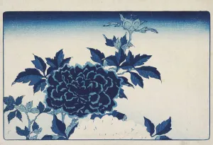 Oriental Arts And Culture Prints: Aizuri-e with flowers