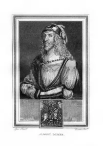 Albert Durer, German Northern Renaissance painter and engraver, (1825).Artist: John Corner Albert Durer, German Northern Renaissance painter and engraver, (1825).Artist: John Corner