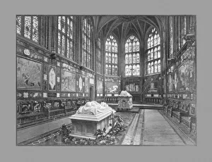 Berkshire England Landmarks Prints: The Albert Memorial Chapel, Windsor, c1900. Artist: GW Wilson and Company