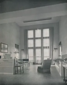 Alexander B. Trowbridge - Interior of the summer cottage built for Mr. L. Corrin Strong, 1933 Alexander B. Trowbridge - Interior of the summer cottage built for Mr. L. Corrin Strong, 1933