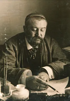 Alexander Kuprin, Russian author, early 20th century. Artist: Karl Karlovich Bulla Alexander Kuprin, Russian author, early 20th century. Artist: Karl Karlovich Bulla