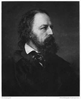 Alfred Tennyson, 1st Baron Tennyson (1809-1892), English poet, 1893 Alfred Tennyson, 1st Baron Tennyson (1809-1892), English poet, 1893