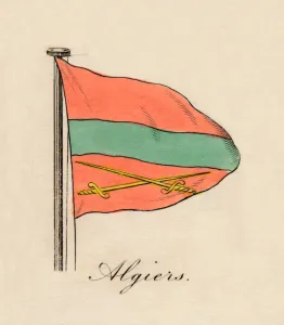 Algerian Flag Prints: Algiers, 1838