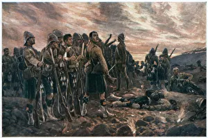 All That Was Left of Them, 2nd Boer War, 1899. Artist: Richard Caton Woodville II All That Was Left of Them, 2nd Boer War, 1899. Artist: Richard Caton Woodville II