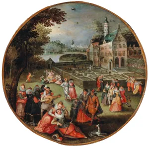 Early Netherlandish Art Images Prints: Allegory of Spring. Creator: Grimmer, Jacob (ca 1525-1590)