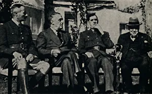 Allied Conference at Casablanca, French Morocco, January 1943, (1945). Creator: Unknown Allied Conference at Casablanca, French Morocco, January 1943, (1945). Creator: Unknown