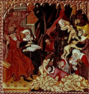 Altarpiece of St. Francis and Franciscan orders. Table of Slaughter of the Innocents Altarpiece of St. Francis and Franciscan orders. Table of Slaughter of the Innocents