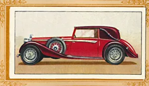Classic Car Illustration Prints: Alvis Speed 20 Drop-Head Coupe, c1936
