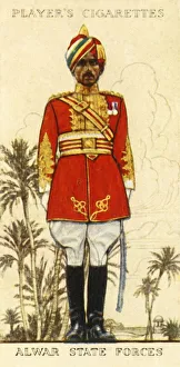 Military Uniforms 1930s Prints: Alwar State Forces, 1936. Creator: Unknown