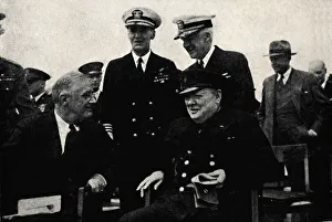 American President and British Premier, 14 August 1941, (1945). Creator: Unknown American President and British Premier, 14 August 1941, (1945). Creator: Unknown