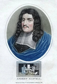 Images Dated 23rd November 2006: Andrew Marvell, English metaphysical poet, 1815. Artist: R Page