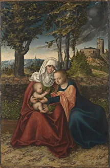 Lucas Cranach Elder Paintings Prints: Anna selbdritt, c. 1516