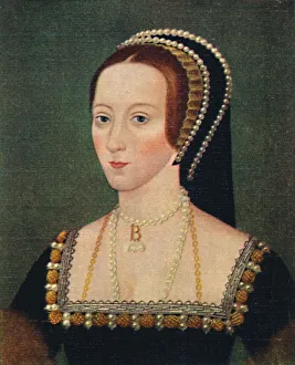 HenryVIII Prints: Anne Boleyn, Queen Consort of Henry VIII, 1935 Print
