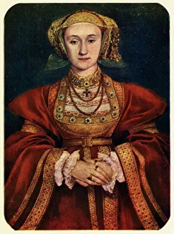 HenryVIII Prints: Anne of Cleves, 1539, Print after Hans Holbein the Younger