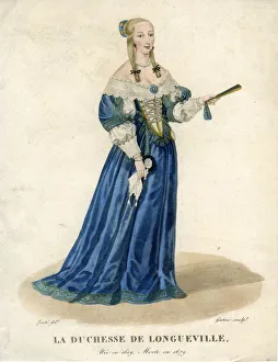 Anne Genevieve of Bourbon-Conde, Duchess of Longueville.Artist: Gatine Anne Genevieve of Bourbon-Conde, Duchess of Longueville.Artist: Gatine
