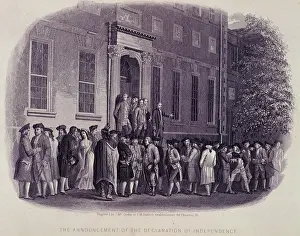 Founding Fathers Image Prints: The Announcement of the Declaration of Independance