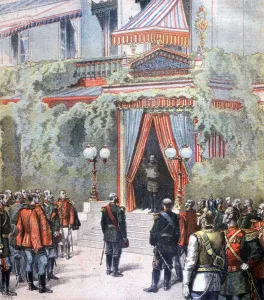 Announcement on the health of Tsar Alexander of Russia, Livadia Palace, St Petersburg, Russia, 1894 Announcement on the health of Tsar Alexander of Russia, Livadia Palace, St Petersburg, Russia, 1894