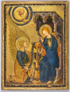 The Annunciation Artwork Prints: The Annunciation, 1380s. Creator: Unknown