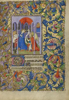 Bible Scenes In Art Prints: The Annunciation, about 1410. Creator: Unknown