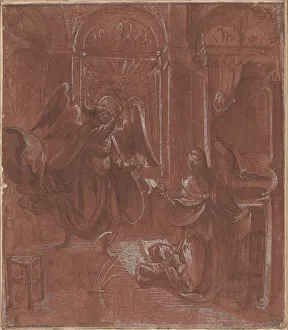 Immaculate Conception Painting Prints: The Annunciation, c. 1520. Creator: Unknown