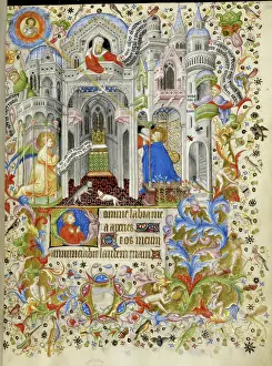 Annunciation Art Prints: The Annunciation, c1407. Creator: Master of the Brussels Initials