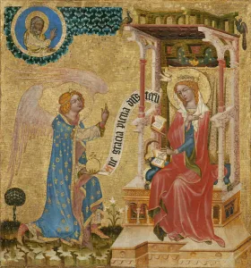 National Gallery Prague Collection Prints: The Annunciation, ca 1350