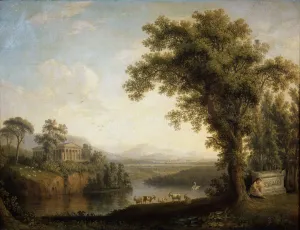 Antique landscape with the Phaethons tomb, 1785. Artist: Jacob Philip Hackert Antique landscape with the Phaethons tomb, 1785. Artist: Jacob Philip Hackert