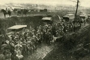 ANZAC soldiers on the Western Front in northern France, First World War, 1916, (c1920) ANZAC soldiers on the Western Front in northern France, First World War, 1916, (c1920)