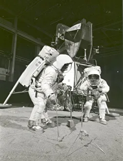 Apollo 11 Crew During Training Exercise, 1969. Creator: NASA Apollo 11 Crew During Training Exercise, 1969. Creator: NASA