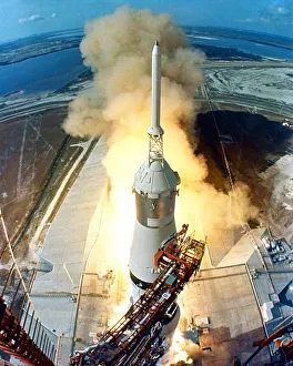 Apollo 11 Launch, July 16, 1969. Creator: NASA Apollo 11 Launch, July 16, 1969. Creator: NASA