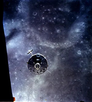 Apollo 16 Command and Service Module Print, 1972