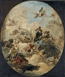 The Apotheosis of Hercules. Artist: Tiepolo, Giandomenico (1727-1804) The Apotheosis of Hercules. Artist: Tiepolo, Giandomenico (1727-1804)