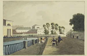 The Apraksin House at the Fontanka River, 1821-1822. Artist: Martynov, Andrei Yefimovich (1768-1826) The Apraksin House at the Fontanka River, 1821-1822. Artist: Martynov, Andrei Yefimovich (1768-1826)